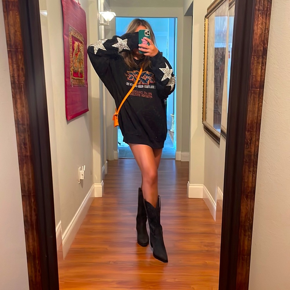 LF stores vintage star sequin sweater super bowl xxx